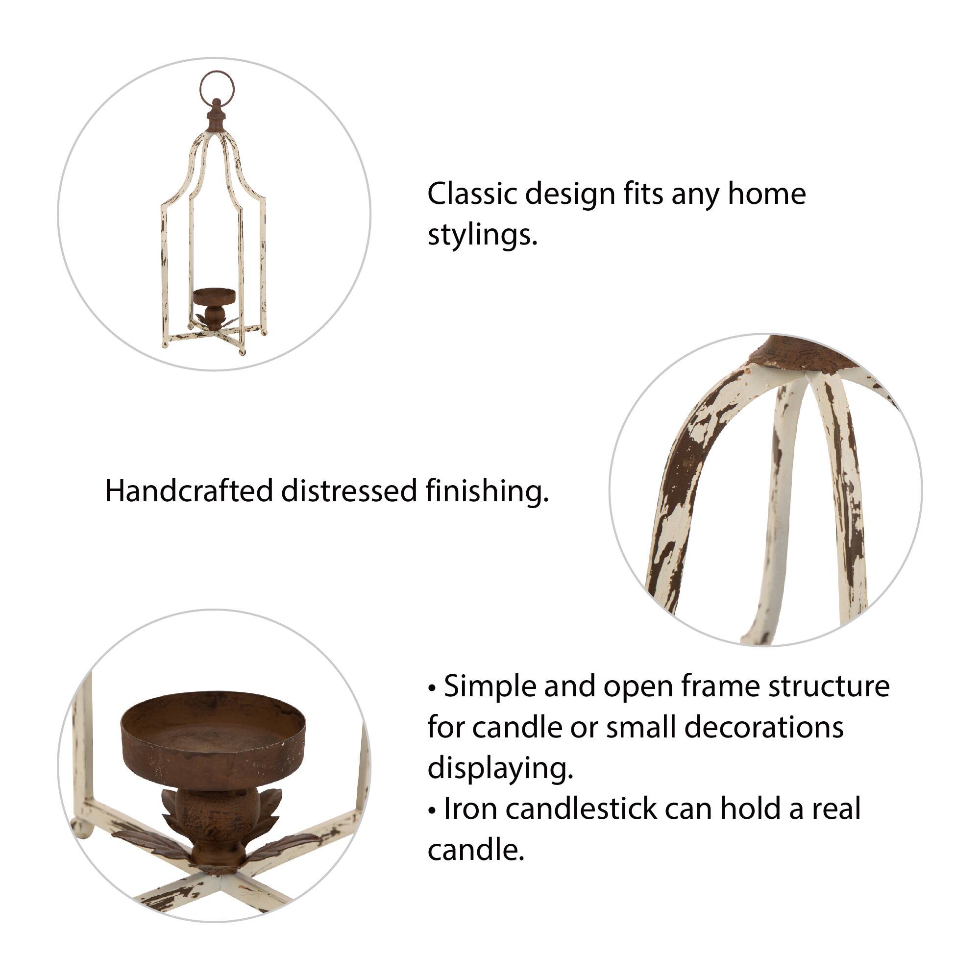 Glitzhome® Large Farmhouse Metal Lantern